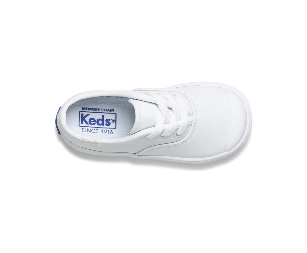 Kids Keds Sneakers - Champion Toe Cap - White - 6930-KJDAT